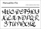 Manualito - Digital calligraphy brush style font. Created by Florin Florea.