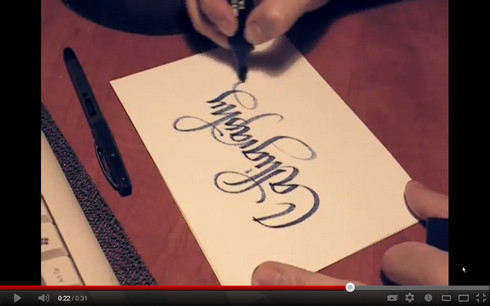 Marker Calligraphy video